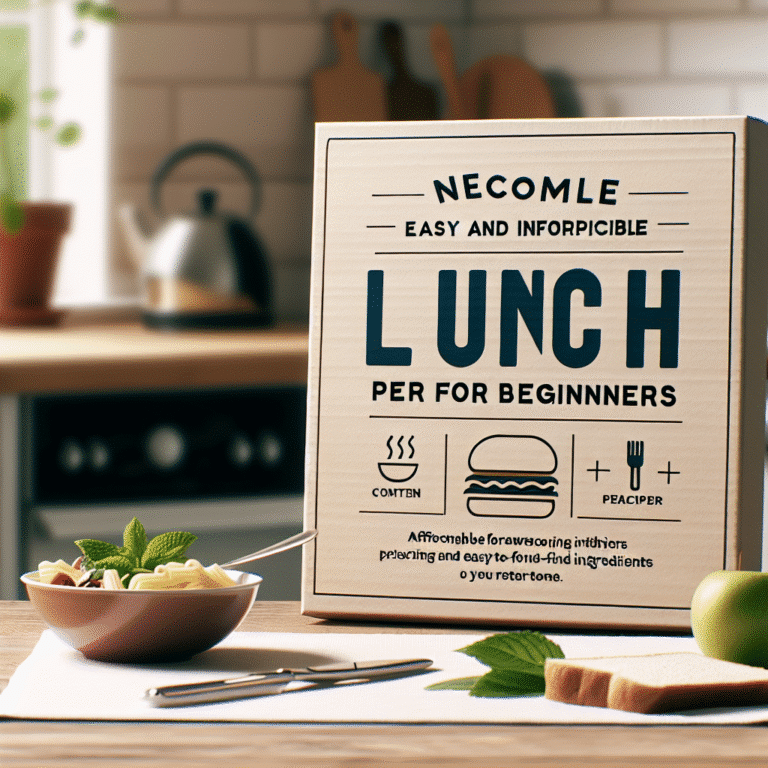 almoço fácil e barato para iniciantes.